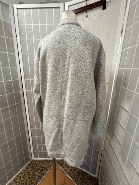 Express,Woman,Fall Coat,Gray,Sz S,Long Sleeve,Midi, Pockets.! - Picture 5 of 12